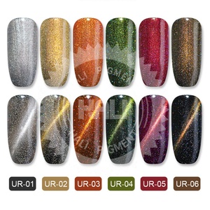 Hali — vernis à ongles Gel pour femmes, 6 couleurs spark, 3D, métal, effet magique, œil de chat, changement, laque, 1 boîte - Product Image 2