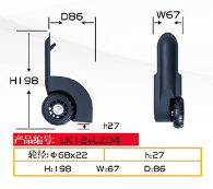 <span class=keywords><strong>Profession</strong></span> Design Meilleur Bagage Roues Pièces Accessoires Portable Bagages Roues Valise Roues Noir Plastique Durable Paypal HXX - Product Image 4