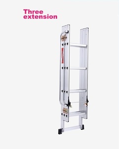 <span class=keywords><strong>Escalera</strong></span> Telescópica de Aluminio para el Hogar, Aprobada por la Norma EN131, con 12 Peldaños - Product Image 5