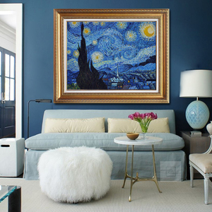 Nuit étoilée Célèbre Artiste Toile Art <span class=keywords><strong>Van</strong></span> <span class=keywords><strong>Gogh</strong></span> Reproduction Antique Mur de Peinture À L'huile - Product Image 4