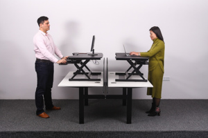 Ergonomic Chiều cao có thể điều chỉnh bàn phím khay ngồi đứng lên có thể gập lại bàn văn phòng - Product Image 6