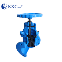 Vanne à opercule manuelle Vale à tige non relevable en fonte ductile avec siège résilient F4 BS5163 DIN3352