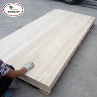 Fabricação direta preço da madeira de paulownia placas de madeira maciça de madeira de paulownia