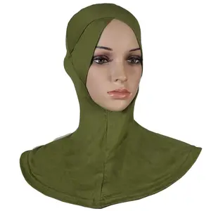 Venta al por mayor de algodón jersey Cruz gorra para hijab mujeres underpiece hijab sombrero