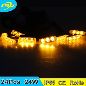 Fábrica 24 W Grille luces estroboscópicas IP6512V/24 <span class=keywords><strong>V</strong></span> ámbar brillante estupendo LED policía luces de advertencia - Product Image 1