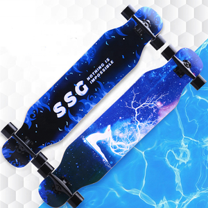 Patineta Longboard <span class=keywords><strong>de</strong></span> Cuatro Ruedas para Viajes, Patineta Plana para Calle, Patineta <span class=keywords><strong>de</strong></span> Baile para Hombres <span class=keywords><strong>y</strong></span> Mujeres, Patineta Downhill <span class=keywords><strong>de</strong></span> Fábrica - Product Image 6