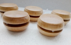 Log Color Custom Logo Eco-friendly High Quality <strong>Wooden</strong> YO-YO Toy