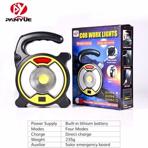 Lampe de travail ultra lumineuse portable à énergie solaire pour le camping avec panneau solaire Power Bank - Product Image 2