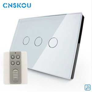 Smart home 3 key RF control remoto LED interruptor de la luz toque de luz de fondo - Product Image 2
