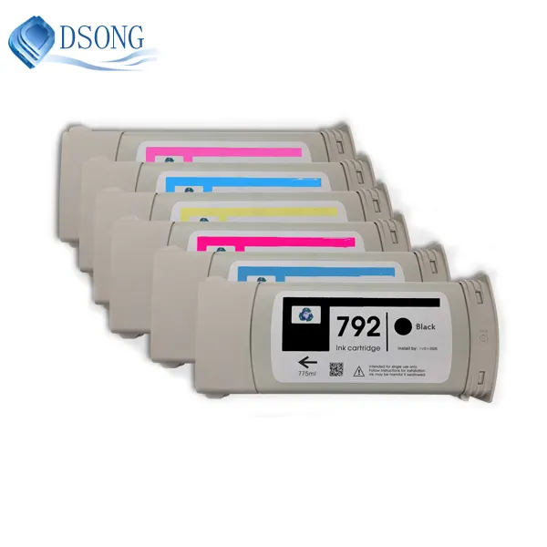 Dsong 775ML 792 ink cartridge CN705A/CN706A/CN707A/CN708A/CN709A/CN710A for Hp latex L26500/L28500