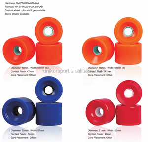<span class=keywords><strong>Ruedas</strong></span> de tabla larga con 9 rodamientos Abec, 70mm - Product Image 1