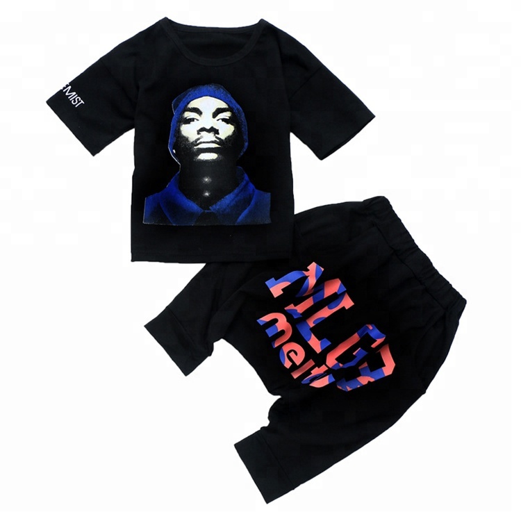 Китайский производитель, оптовая продажа, рекламный бутик, крутой комплект одежды для мальчиков, комплект детской одежды из 2 предметов