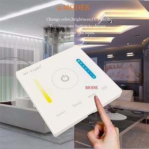 P2 CCT Nhiệt độ màu thông minh Bảng điều khiển Điều khiển DC12V-24V cho <span class=keywords><strong>LED</strong></span> Strip ánh sáng <span class=keywords><strong>LED</strong></span> Bulb đèn kép trắng điều khiển - Product Image 5