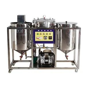 Máquina de refinação de óleo comestível, máquina de processamento de óleo de cozinhar crudo refinaria de pequena escala