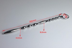 Mainan seks steker penis besar tebal logam 9.8*200mm - Product Image 6