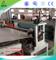Hoja de PVC/película tres rollos calandrias y laminadores extrusora de línea de producción de máquina de fabricación de