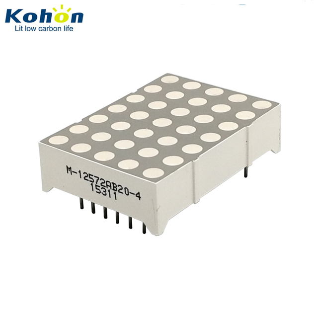 Gray Surface 3mm 5x7 Blue Dot Matrix LED Display for Text Display High Quality LED Product
