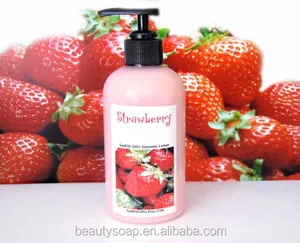 2016 Hot sell ! strawberry Moisturizing and Whitening hand and body lotion