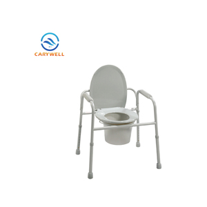 高齢者のためのスチールウエスタントイレ便器病院ベッドサイドコンモード - Product Image 1