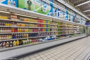 Refrigerador Multipuertas de Exhibición Abierta para Lácteos de Supermercado con Cortina de Aire y Sistema de Refrigeración Remoto - Product Image 5