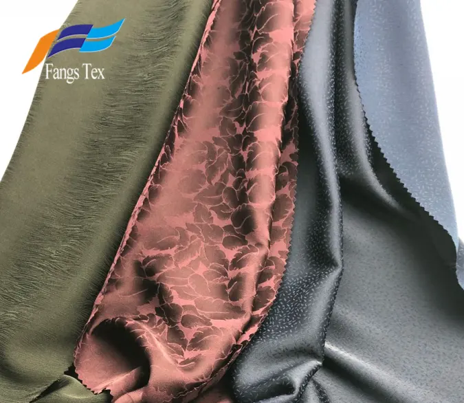 hot sale polyester satin dobby jacquard spandex fabric