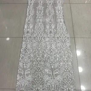 Alta moda elegante abito da sposa di buona qualità motivo tessuto di pizzo materiale 2019 disponibile