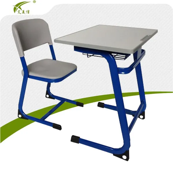 Cadeira de mesa de aço barato/metal estudante, conjunto de cadeira de mesa/móveis da escola lista de preços