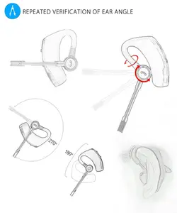 V8S עסקים Bluetooth אוזניות אלחוטי אוזניות רכב Bluetooth V4.1 טלפון דיבורית מיקרופון מוסיקה עבור iPhone שיאו mi סמסונג