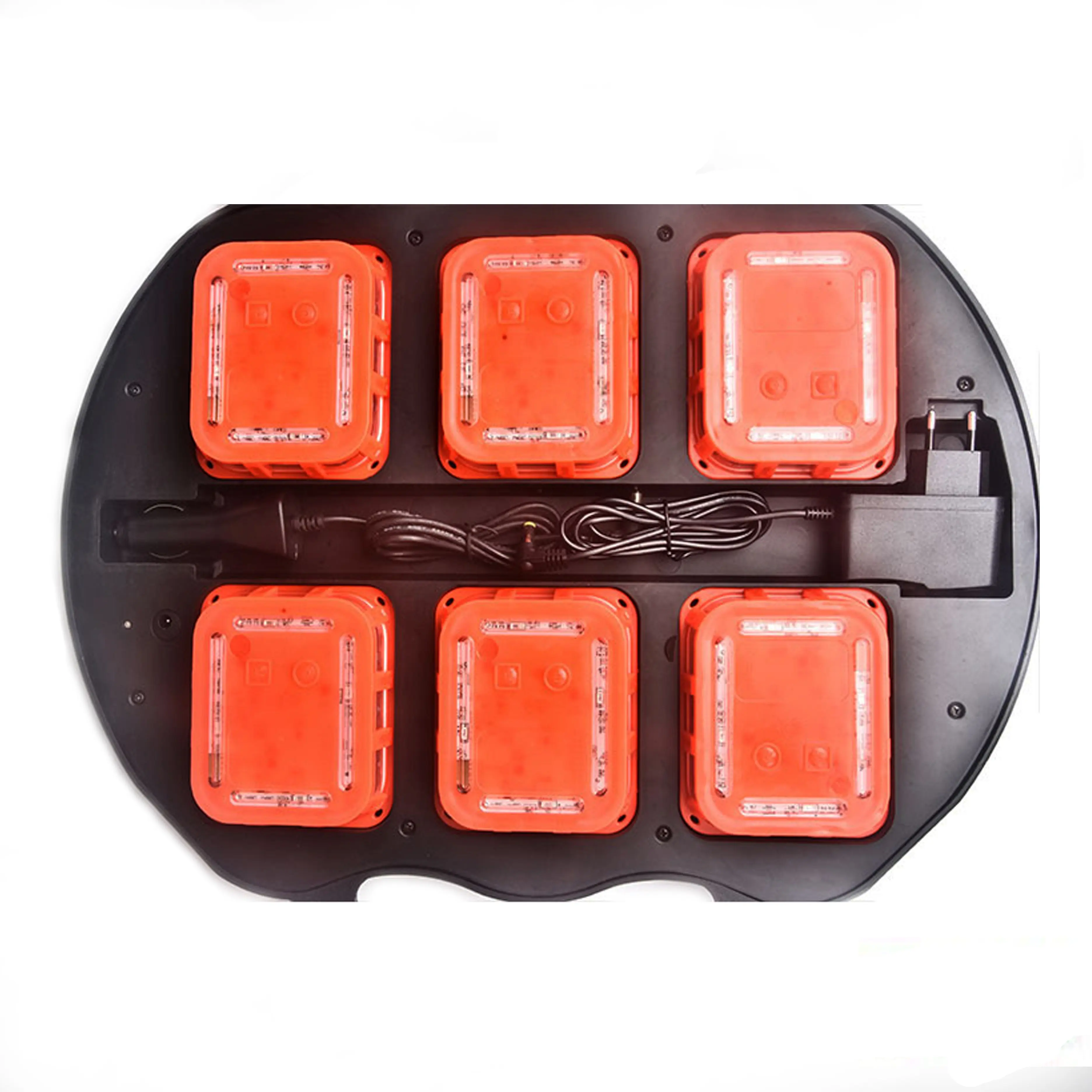 Xách Tay Red Amber LED Flashing Road Flare Khẩn Cấp Giao Thông Cảnh Báo Ánh Sáng Với Nam Châm
