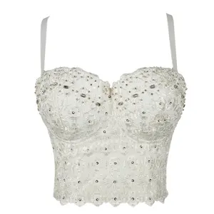 Soutien-gorge fantaisie en dentelle souple, couleur blanche et noire, sous-vêtements sexy sans fil, pour femmes, transparent