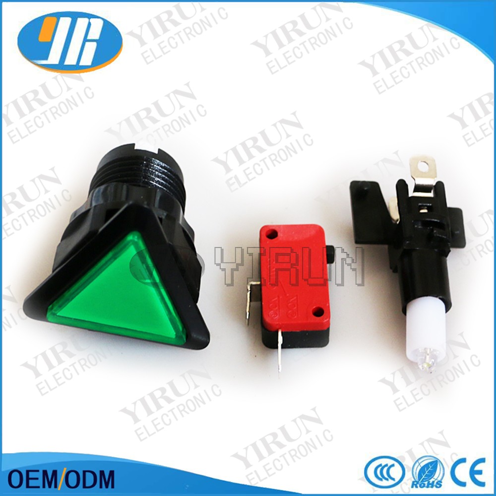 WANGCL 5Pcs LED Illuminated Arcade Push Buttons – Micro Switch For DIY Arcade Machine Builds & Repairs-277257