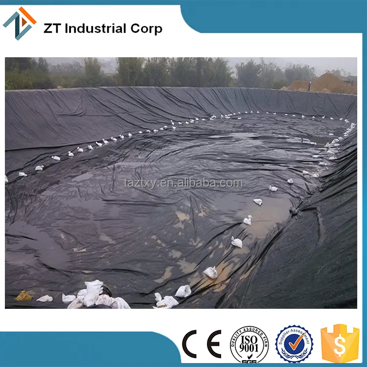 Halus Hdpe Pond Liner dan Dam Liner Perjalanan Di Hdpe Geomembrane