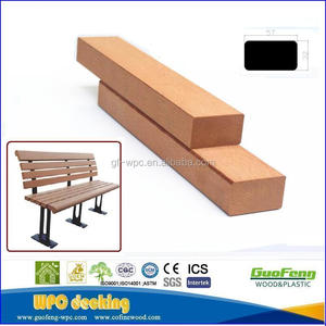 Esterno di plastica di <span class=keywords><strong>legno</strong></span> composito banco decking wpc stecche - Product Image 2