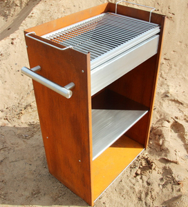 Barbecue au gaz, combinaison de charbon et de bois, gril gril avec équipement de cuisine à l'extérieur - Product Image 5