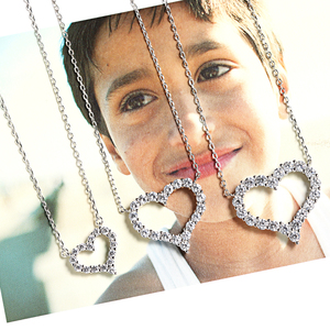 Solido Argento 925 <span class=keywords><strong>Collana</strong></span> In Argento con Ciondolo A forma di Cuore Regalo <span class=keywords><strong>per</strong></span> <span class=keywords><strong>Lei</strong></span> - Product Image 3