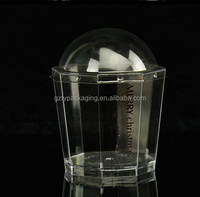 Nouveau gobelet en plastique avec couvercle pour mousse, desserts, pouding