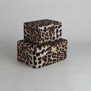 Conjunto de leopardo requintado de fábrica, 2 combinações de caixa de joias