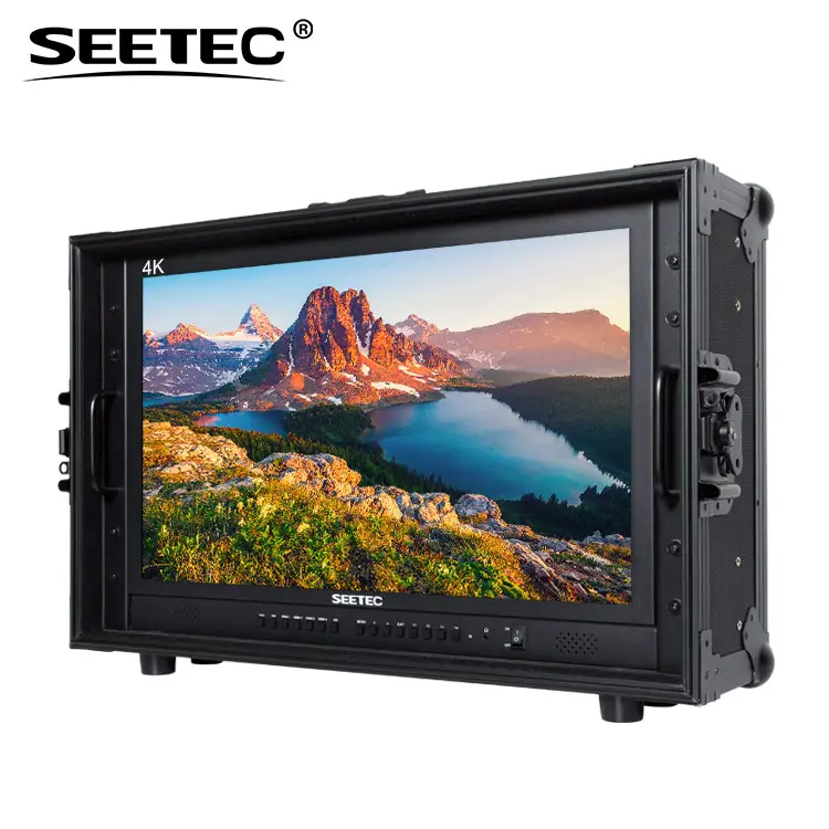 Multi-format ultra high definition 10-bit processing monitor led 23 inch with carry on flight case