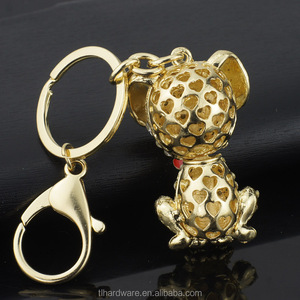 Men Dalmatian Con Chó Màu Đỏ Tim Pha Lê Túi Xách Mặt Dây Chuyền Dây Móc Khóa Móc Khóa Cho Dây Đeo Chìa Khóa Xe Chủ Phụ Nữ K149 - Product Image 2