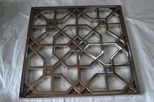 Découpe au Laser en acier inoxydable service grille décorative fenêtre porte en métal feuille coupee - Product Image 4