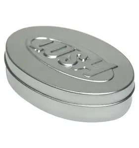 Einfache kleine billige Laib Seife Verpackung ovale Aluminium Zinn Box
