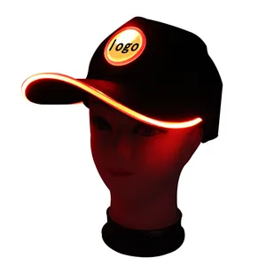 공장 도매 맞춤형 로고 LED 모자 파티 또는 야간 안전을 위해
