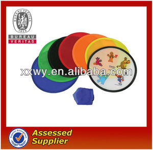 Comparar los favoritos 2013 190t de nylon plegable frisbee con la bolsa( directamente de la fábrica) - Product Image 1