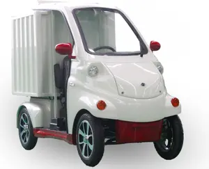 New energy express delivery electric vehicle closed cargo  with cabin