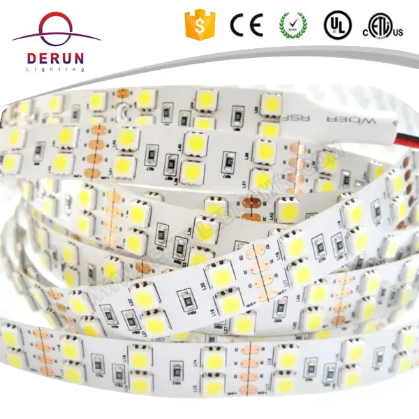 3 anni di Garanzia di Alta Qualità CE ROHS 5050 20-22lm SMD 5050 120led/m Doppia Bianco HA CONDOTTO La Striscia