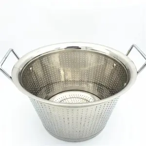 Stainless steel big size commercial bucket strainer