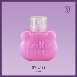 Botella con bomba para quitar <span class=keywords><strong>esmalte</strong></span> <span class=keywords><strong>de</strong></span> <span class=keywords><strong>uñas</strong></span>, color rosa, <span class=keywords><strong>Hello</strong></span> <span class=keywords><strong>Kitty</strong></span>, PE, 380ml, L432 - Product Image 3