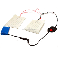 Gants de ski chauffants à cinq doigts, coussin chauffant thermique électrique en fibre de carbone
