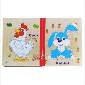 Giocattolo Educativo all'Ingrosso, <span class=keywords><strong>Libro</strong></span> Puzzle in Legno con Animali - Product Image 3