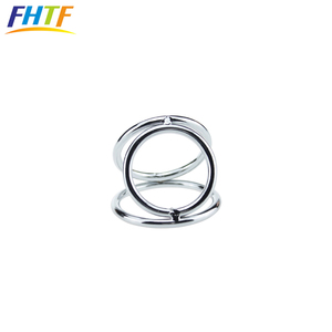 Erkek gecikme boşalma Metal Penis halkası üçlü horoz halka - Product Image 5
